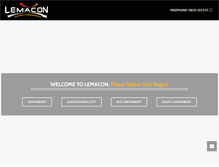 Tablet Screenshot of lemacon.co.nz